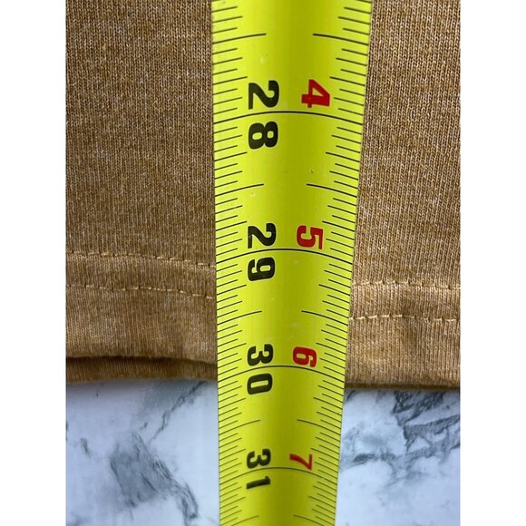 Lee Mens Large Classic Fit Long-Sleeve T-Shirt British Khaki 60% Cotton 40% Poly - Picture 4 of 10